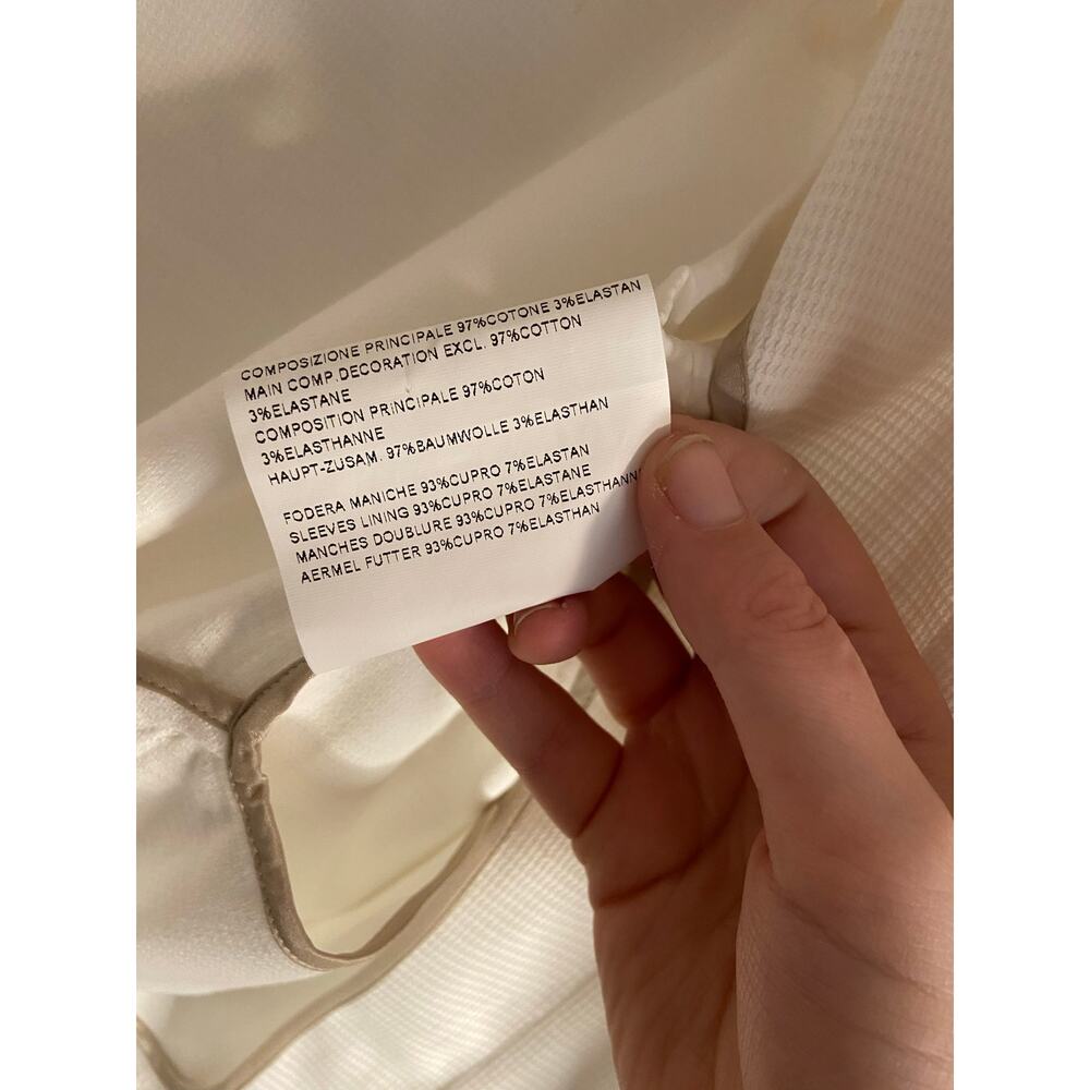 Piazza Sempione white cropped jacket size IT 38 - Picture 4 of 7
